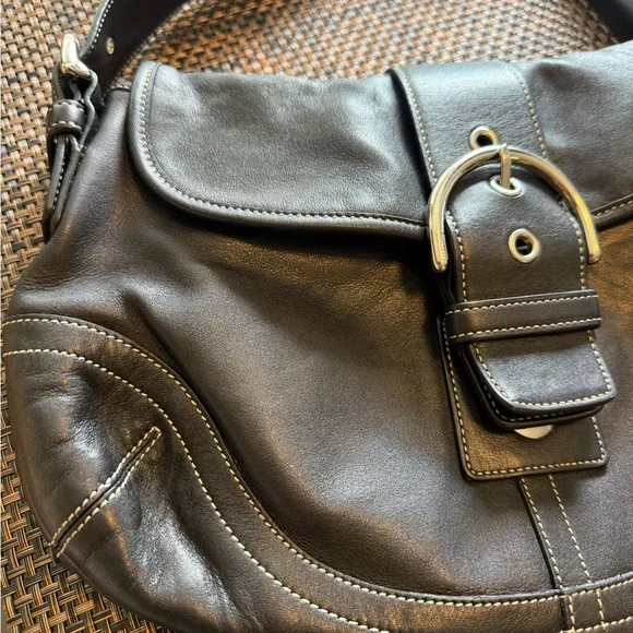Vintage soho Coach Leather Shoulder Bag - Picture 2 of 12